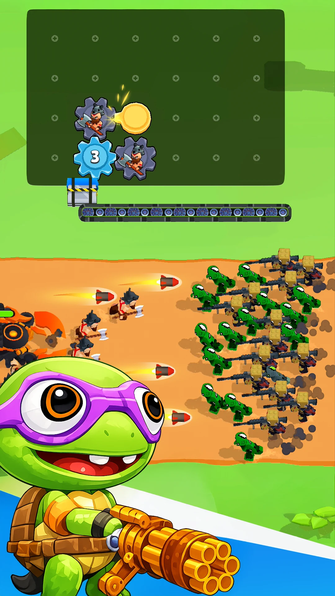 Gears Of Warriors: Bag Attack screenshot
