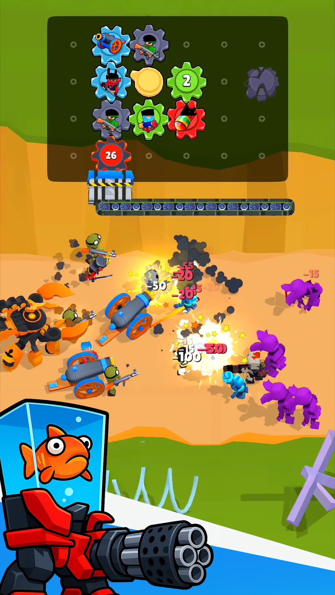 Gears Of Warriors: Bag Attack screenshot