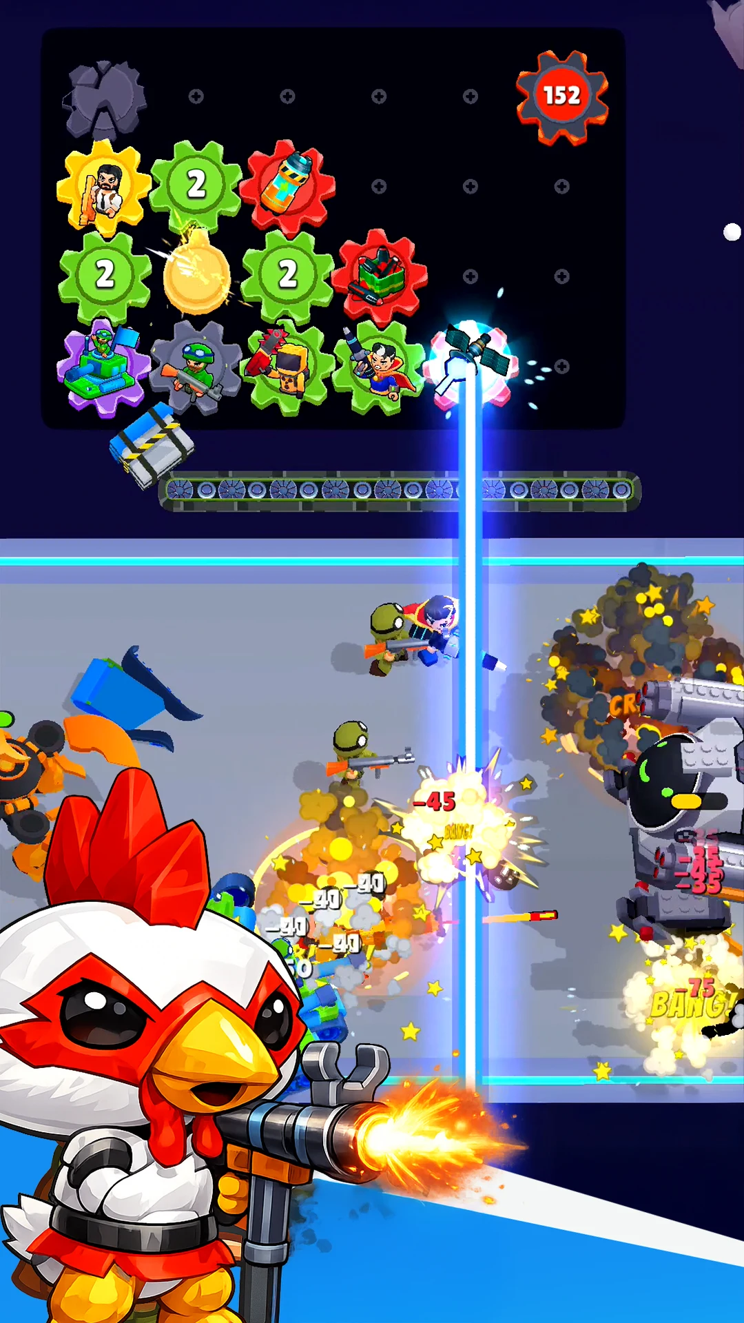 Gears Of Warriors: Bag Attack screenshot